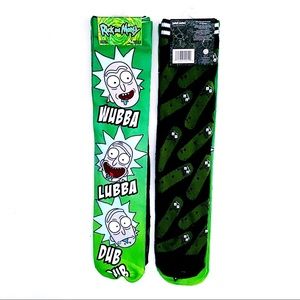 🆕 Adult Swim Pickle Rick and Morty Crew Socks